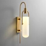 Smoky glass wall lamp by glitteron lights