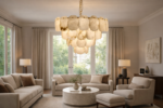 Modern alabaster luxury chandelier by glitteron lights