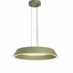 Modern green hanging three step led light for commercial interiors by glitteron lights