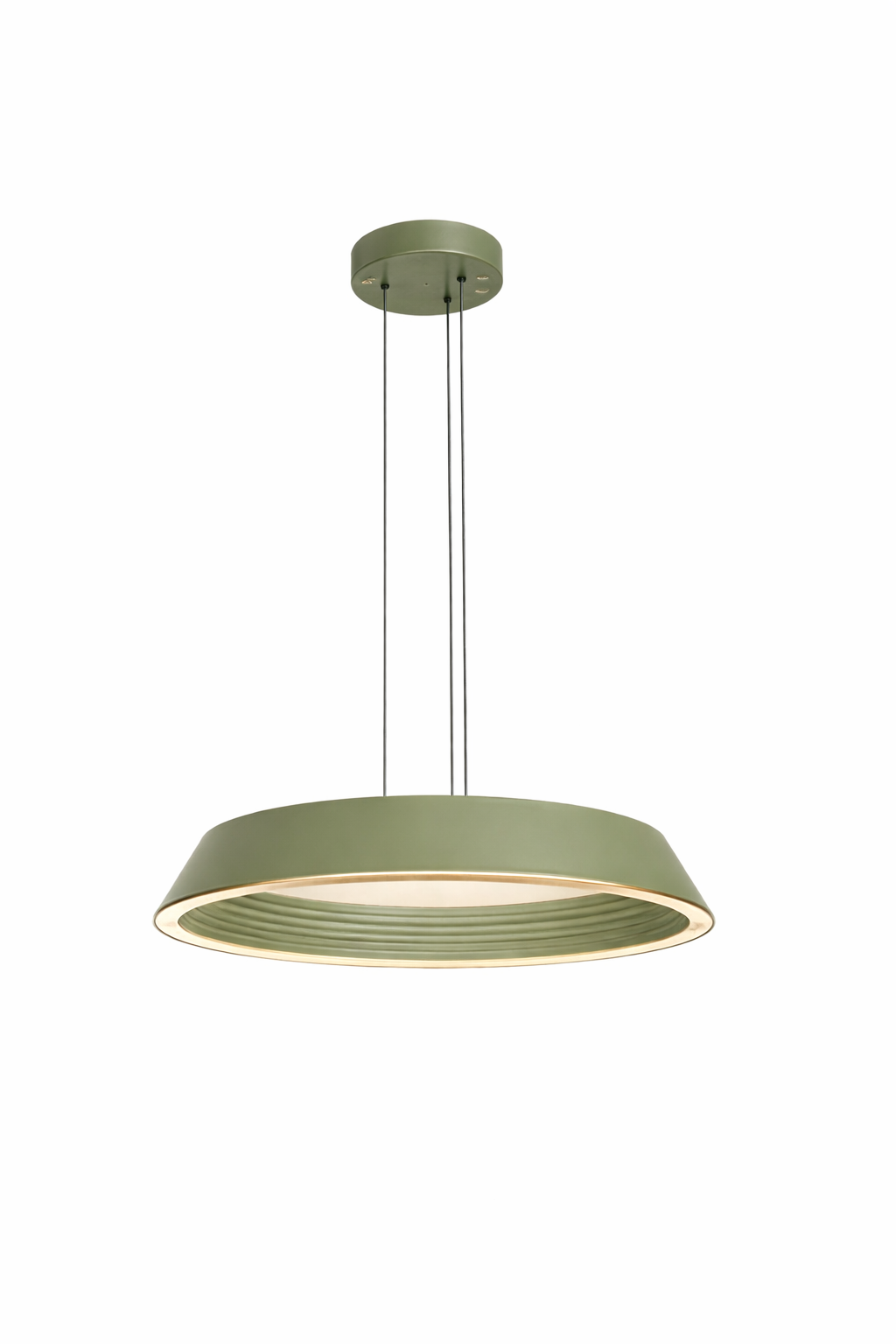 Modern green hanging three step led light for commercial interiors by glitteron lights Modern green hanging three step led light for commercial interiors by glitteron lights