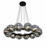 Contemporary cluster ring chandelier by glitteron lights