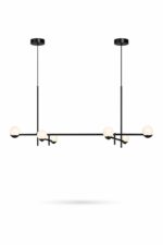 Modern minimalist linear chandelier by glitteron lights