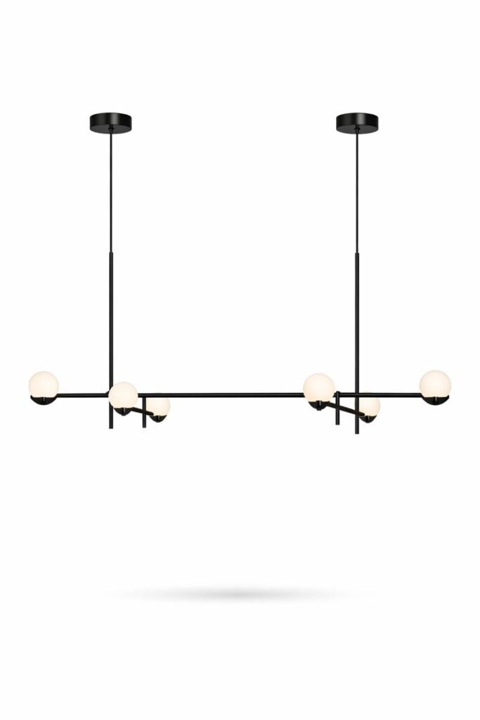 Modern minimalist linear chandelier by glitteron lights