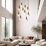 Double-Height pendant cluster chandelier by glitteron lights