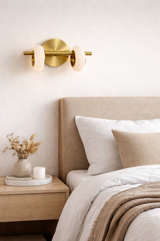 Aesthetic marble wall lamp to give premium look