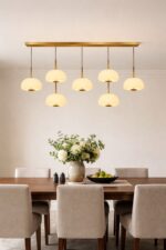 Modern chandelier for soft illumination to any commercial interior styles
