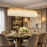 Classic luxury crystal chandelier for hotel lobby, dining hall, villa