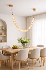 Contemporary luxury art lighting for high-end reception areas